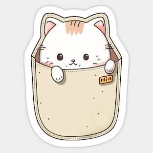 Pocket Meow Friend Sticker